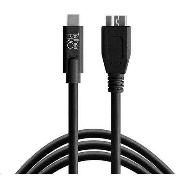 Tether Tools TetherPro USB-C to 3.0 Micro-B 4.6m kábel fekete (CUC3315-BLK)
(CUC3315-BLK)