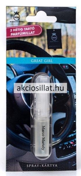 Marco Martely Great Girl Spray + Kártya autóillatosító - Carolina Herrera
Good Girl