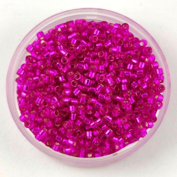 Miyuki delica gyöngy 1340 - Silver Lined Bright Fuchsia - 11/0