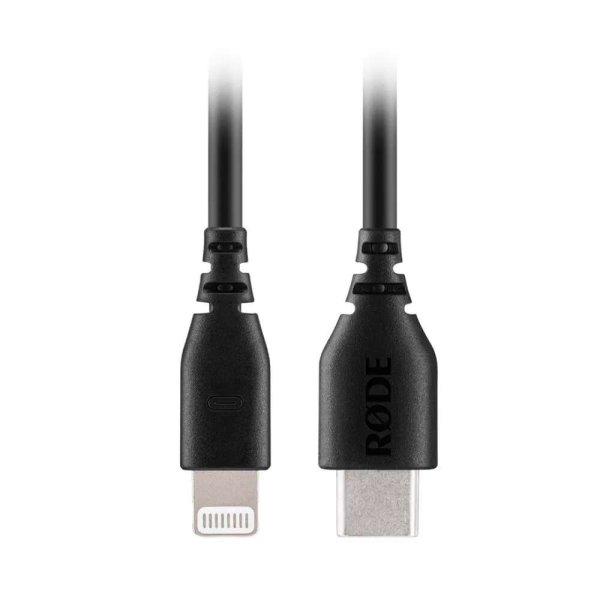 Rode SC21 USB Type-C apa - Lightning apa Adatkábel - Fekete (0.3m) (400830098)