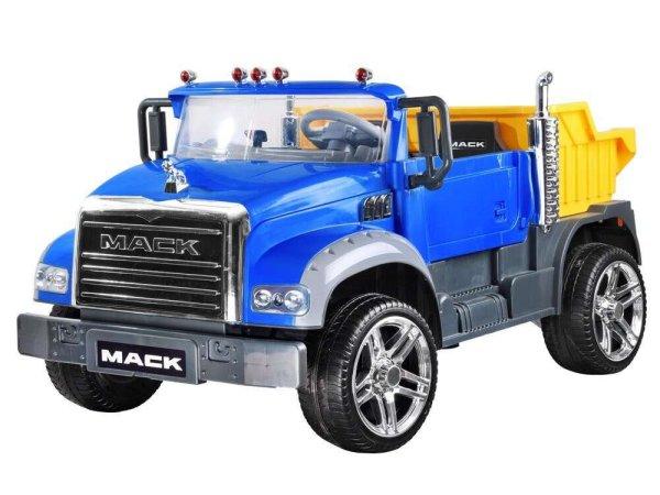 Mack kétszemélyes billenőplatós teherautó kék színben