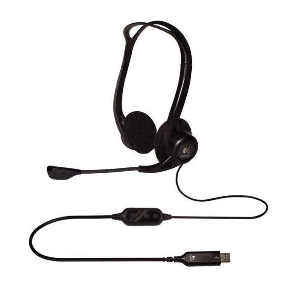 Logitech 981-000100 Fejhallgató 2.0 - PC 960 USB Mikrofonos, Fekete