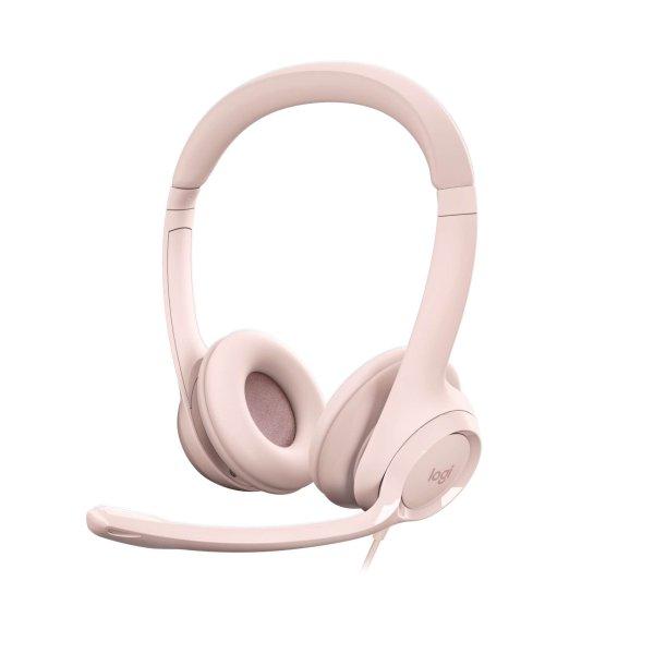 Logitech 981-001281 H390 Vezetékes 2.0 Fejhallgató Rózsaszín