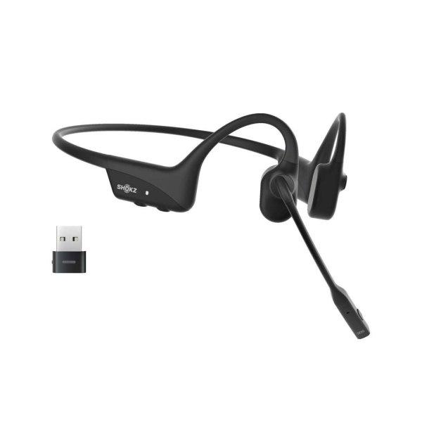 Shokz OpenComm 2 UC (USB Type-C) Wireless Headset - Fekete (C110-AC-BK)