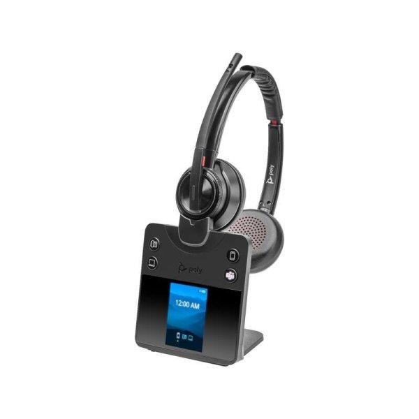HP Poly Savi 8420 Office Wireless Headset - Fekete (8L5B3AA#ABB)