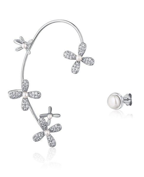 JwL Luxury Pearls Luxus ezüst aszimmetrikus fülbevaló
gyöngyökkel és cirkónium kövekkel - jobb füllyukba
JL0779