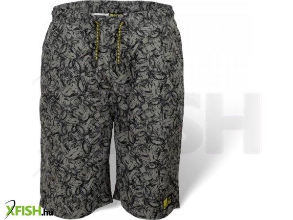Black Cat Beach Shorts Horgász Rövidnadrág Szürke Fekete Xl