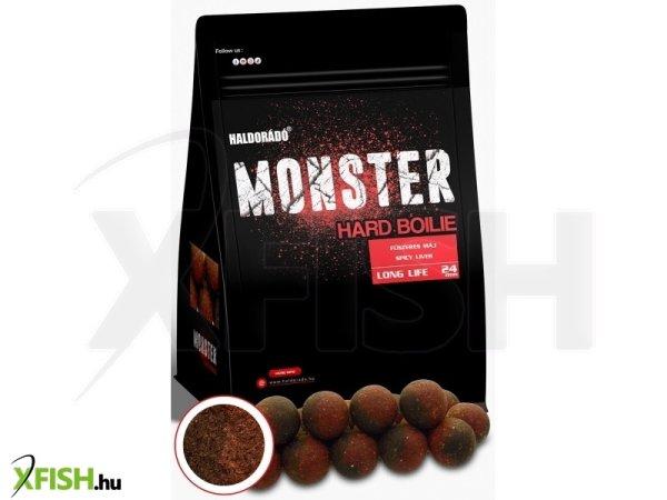 Haldorádó Monster Hard Boilie 24+ - Fűszeres Máj 700g