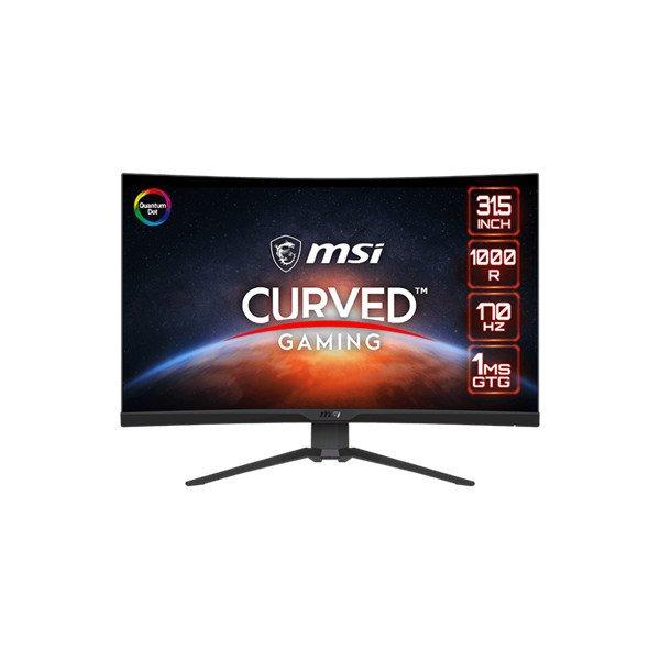 MSI Monitor GAMING MAG 325CQRF-QD Ívelt Rapid VA 31,5" QHD 2560x1440,
3500:1 CR, 300nits, 1ms, 170Hz, DP, 2x HDMI, USB-C