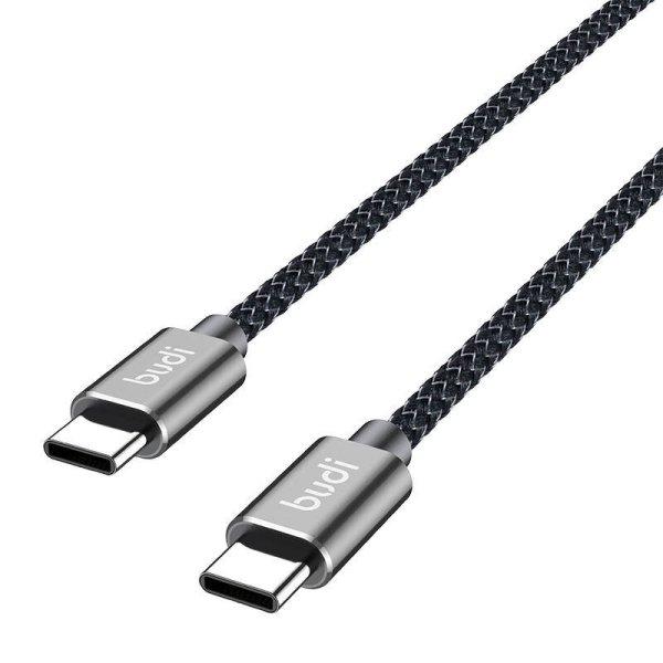 USB-C-USB-C kábel Budi 65W 1,5m (fekete)