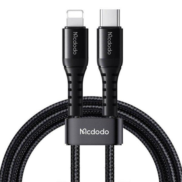 USB-C kábel a Lightning Mcdodo CA-5630-hoz, 36 W, 0,2 m (fekete)