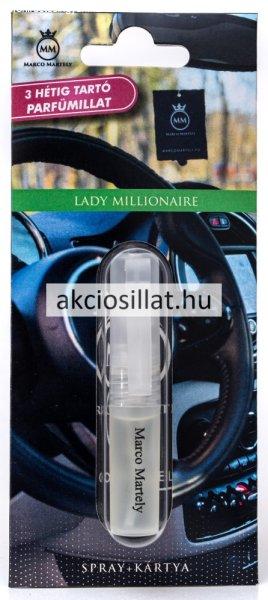 Marco Martely Lady Millionaire Spray + Kártya autóillatosító - Paco Rabanne
Lady Million