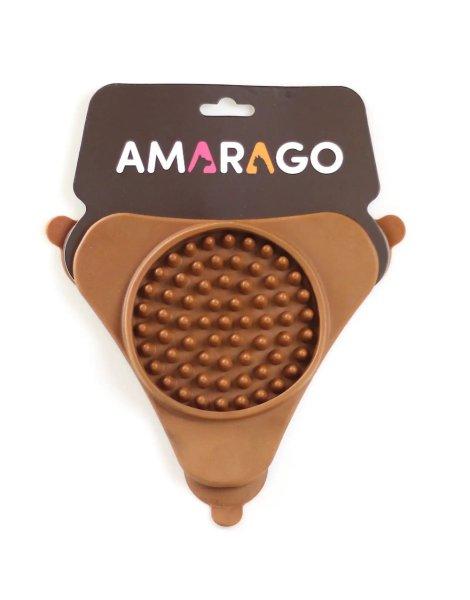 Amarago lick mat triangle brown - Háromszög barna