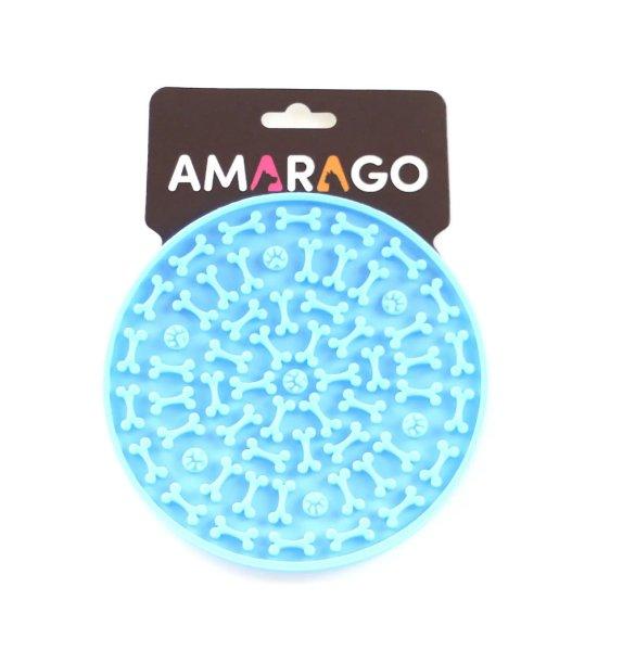 Amarago lick mat circle blue - Kör kék