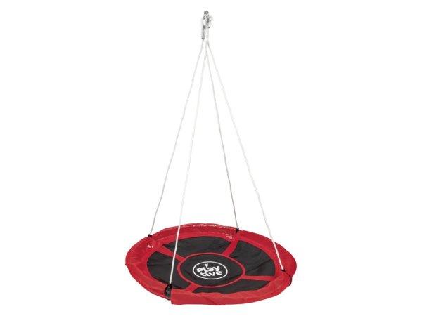 PlayTive Junior 113 cm átmérőjű, 150 kg teherbírású fészekhinta,
piros-fekete Nest Swing hinta 
