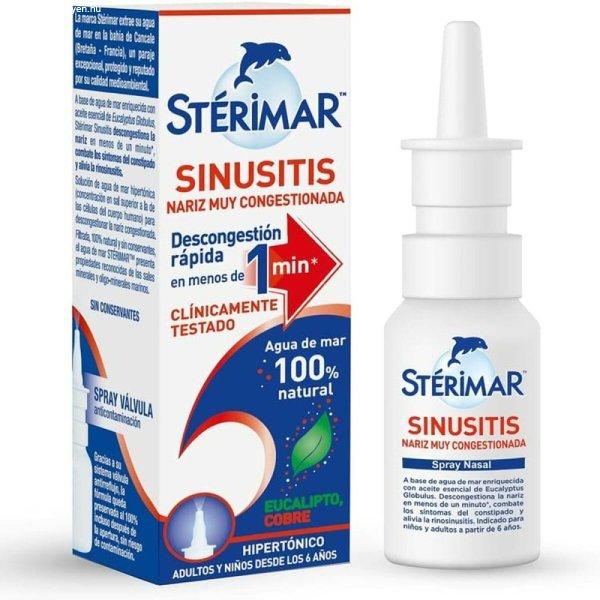 Orrspray Stérimar Sinusitis Sós víz Dekongesztálja 20 ml
