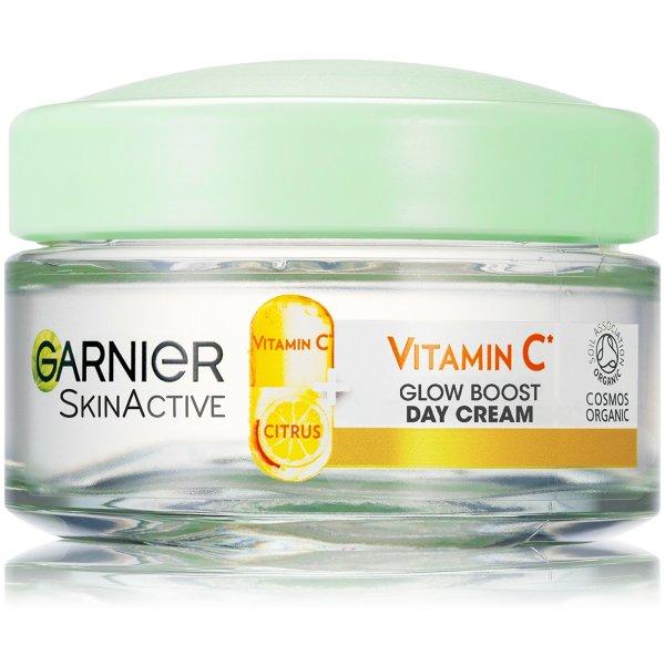 Garnier Hidratáló nappali krém C-vitamin Skin Active (Glow Boost
Day Cream) 50 ml