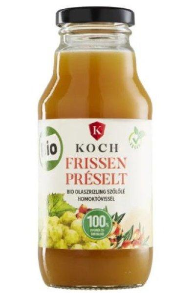 Koch bio frissen préselt olaszrizling szőlőlé homoktövissel 330 ml