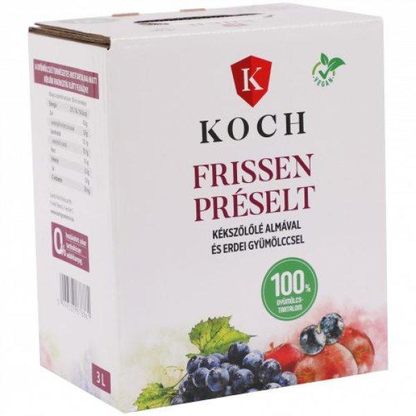 Koch frissen préselt kékszőlőlé almával és erdei gyümölccsel 3000 ml