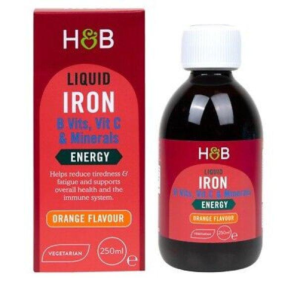 H&B vas és b-vitaminok szirup 250 ml
