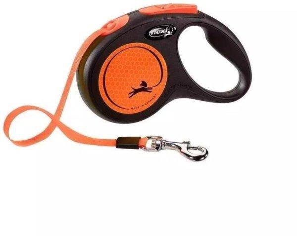 Flexi Neon S Tape 5m 15kg szalagos automata póráz - fényvisszaverő (12926)
narancssárga