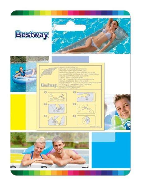 Készlet Bestway® 62068, 65x65 mm, medence és matracok javításához