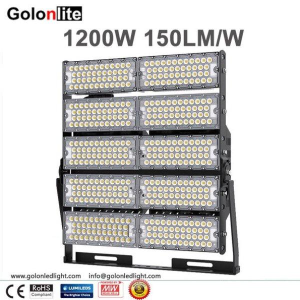 GOLON 1200W LED  Stadium Flood Light 150Lm/W 