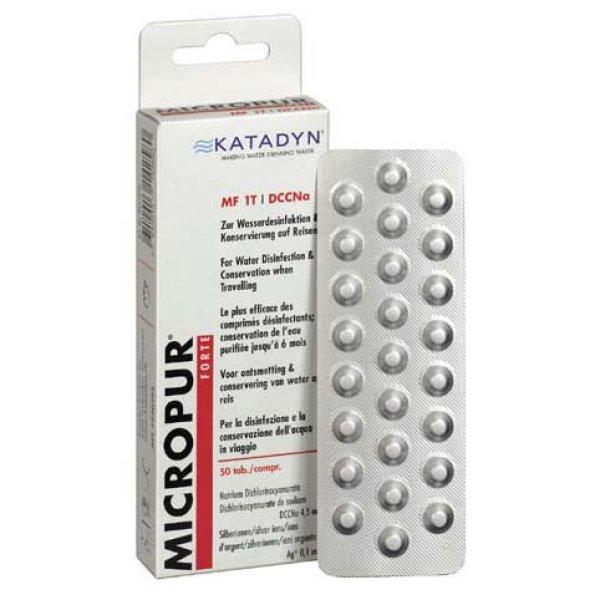 Katadyn Forte dezinfekciós tabletták vízbe 50db