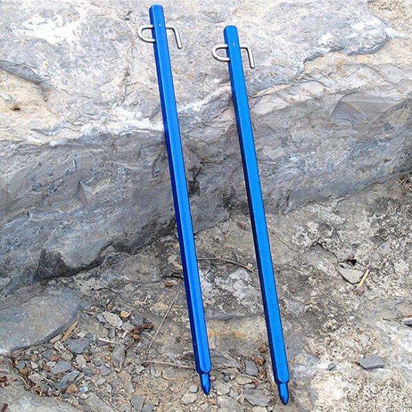 BasicNature Stabil sátorszögek 30 cm kék 4 db