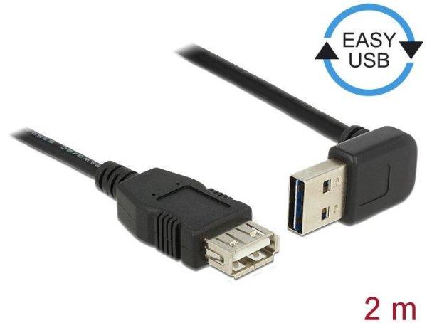 DeLock Extension cable EASY-USB 2.0 Type-A male angled up / down > USB 2.0
Type-A female 2m Black