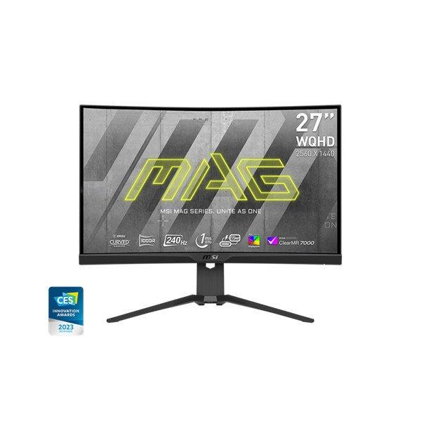 MSI Monitor GAMING MAG 275CQRXF Ívelt 27" WQHD 2560x1440 240Hz Rapid VA
1000R, 2500:1 CR, 300nits, 1ms, 2x HDMI,DP,USB-C