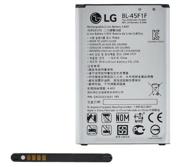 LG akku 2410 mAh LI-ION LG K4 2017 (M160), LG K8 2017 (M200n), LG K9 K350 (K8
2018)