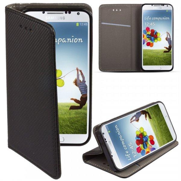 Huawei Mate 20 Lite telefon tok, könyvtok, oldalra nyíló tok, mágnesesen
záródó, fekete