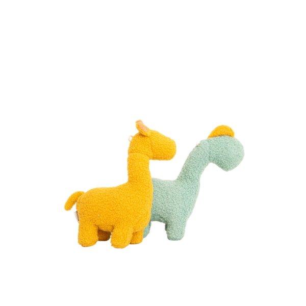 Plüssjáték Crochetts Sárga Dinoszaurusz Zsiráf 30 x 24 x 10 cm 2 Darabok