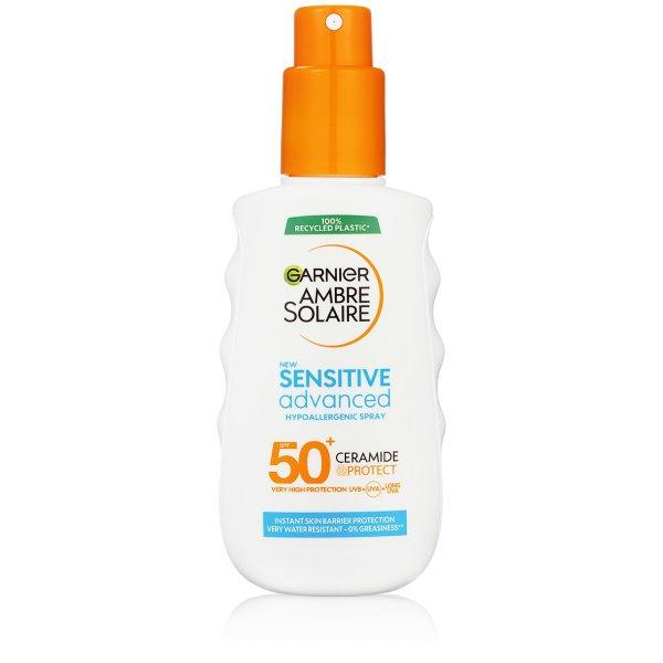 Garnier Védő spray érzékeny bőrre SPF 50+ Sensitive
Advanced (Hypoallergenic Spray) 150 ml