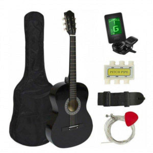 Akusztikus gitár szett kezdőknek, ajándék hangoló HOP1000982-1