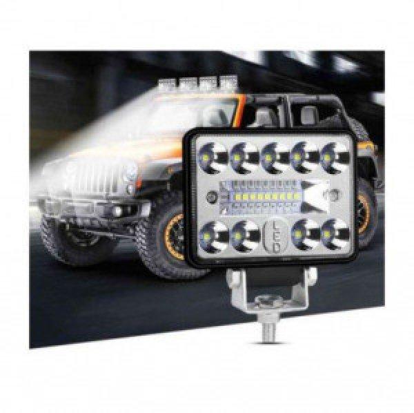 54W Szuper erős LED munkalámpa, szúrófény járművekre/ szögletes IP67