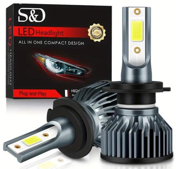 SMD-W15939-1 H4 V6 LED Fényszóró szett 24W - 12V