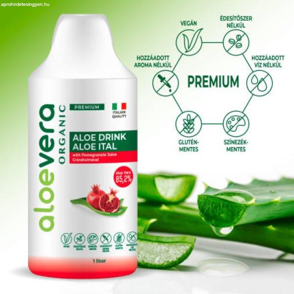 Alveola aloe vera organic prémium ital gránátalmával 1000 ml