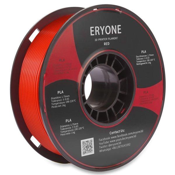 Eryone Standard PLA piros (red) 3D nyomtató Filament 1.75mm, 1kg/tekercs