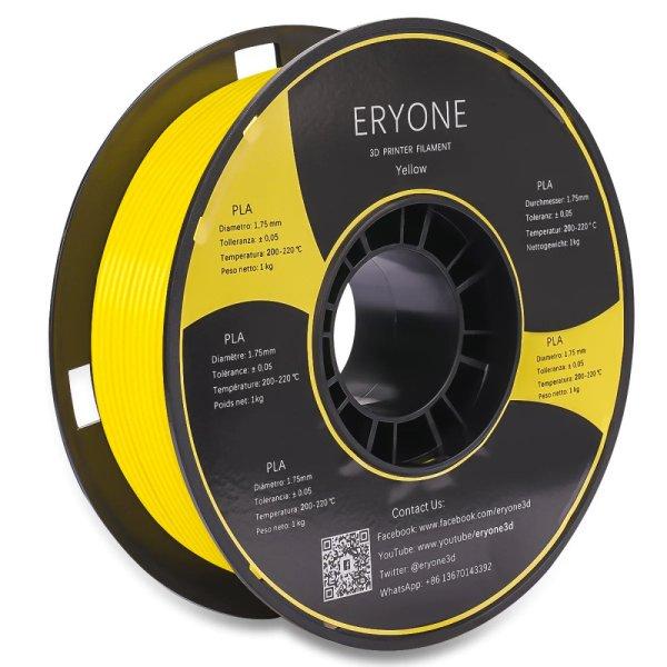 Eryone Standard PLA sárga (yellow) 3D nyomtató Filament 1.75mm, 1kg/tekercs