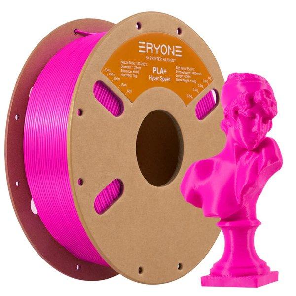 Eryone Hyper PLA+ nagysebességű magenta 3D nyomtató Filament 1.75mm,
1kg/tekercs