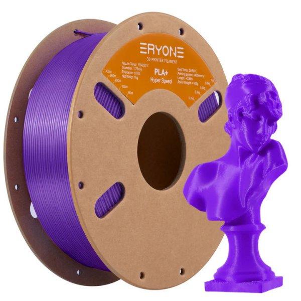 Eryone Hyper PLA+ nagysebességű lila (purple) 3D nyomtató Filament 1.75mm,
1kg/tekercs