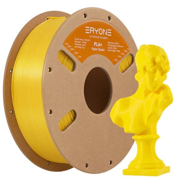 Eryone Hyper PLA+ nagysebességű sárga (yellow) 3D nyomtató Filament 1.75mm,
1kg/tekercs
