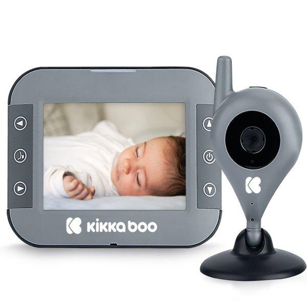 Kikkaboo Baby bébiőr kamerás Attento szürke 