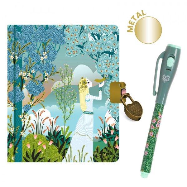 Djeco: Lovely Paper Titkos napló A/6, varázstollal - Charlotte little secret
notebook - magic marker