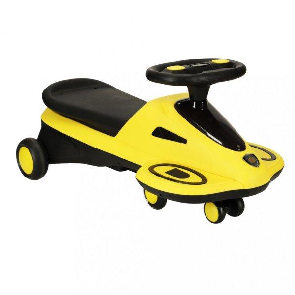Ráülős pedál nélküli jármű fényekkel - sárga/fekete