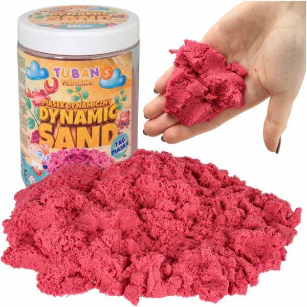 Kinetikus homok tubusban 1kg - rózsaszín