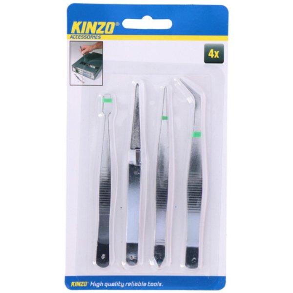 Kinzo tools, 4 db-os csipesz készlet