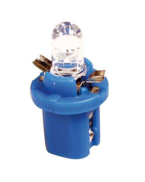 Lampa, 12V-os B8,5d műanyag foglalatos műszerfal égő - 2 darabos - Kék